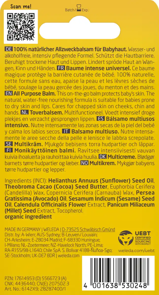 Bild 2 von Weleda baby Calendula Zauberbalsam, 25 g