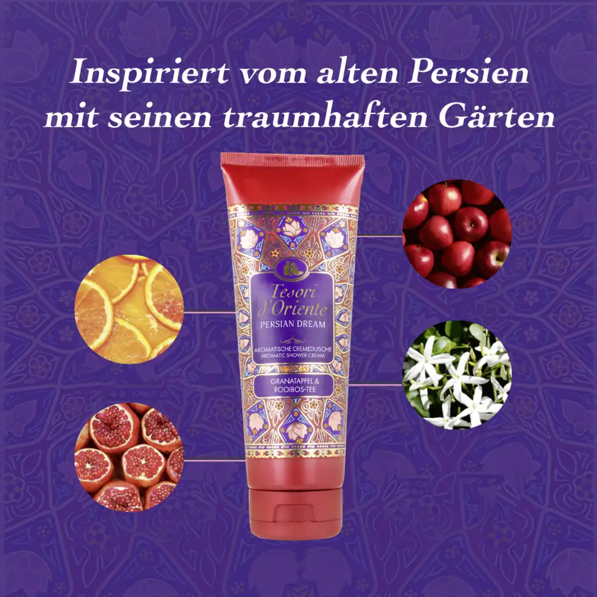 Bild 4 von Tesori d'Oriente Aromatische Cremedusche Persian Dream Granatapfel & Rooibos-Tee, 250 ml