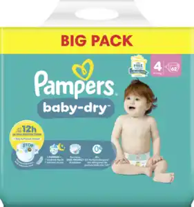 Pampers Baby Dry Windeln Gr.4 Maxi 9-14kg Big Pack