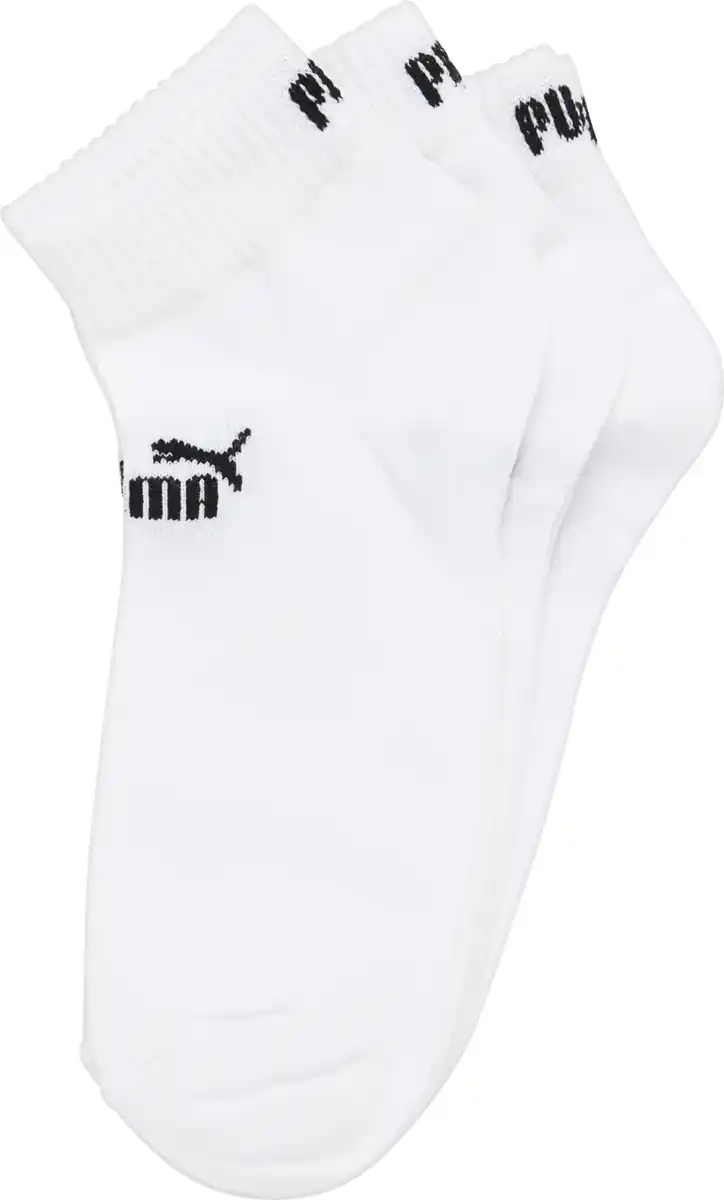 Bild 1 von IDEENWELT Puma Quartersocken 3er-Pack weiss 35/38