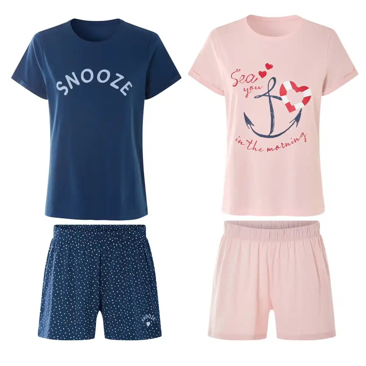 Bild 1 von OYANDA® Damen-Shorty-Pyjama, 2-teilig