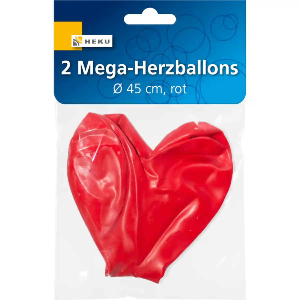 Bild 1 von Mega Herzballon 2 Stück in rot