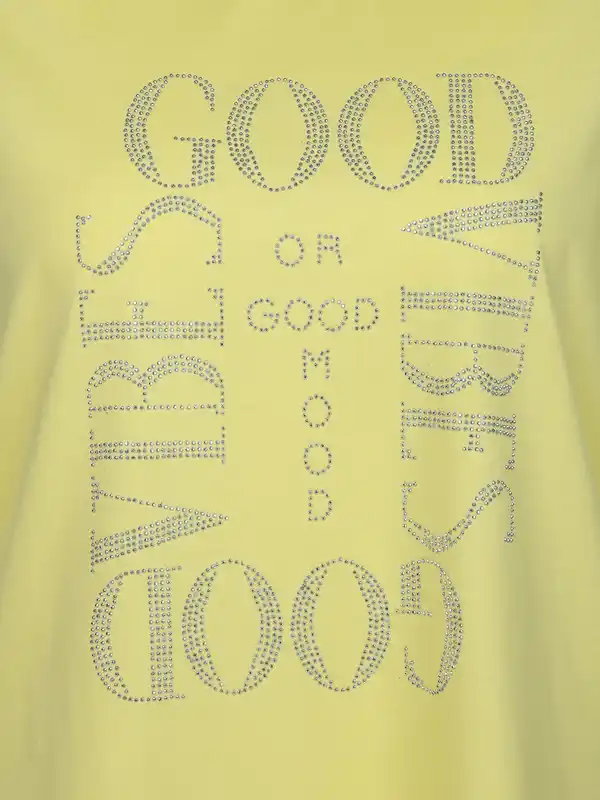 Bild 3 von Damen Shirt mit Strassbesatz Gelb