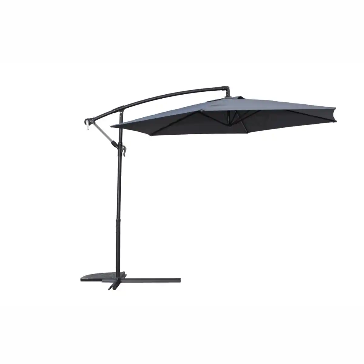 Bild 1 von Ampelschirm Ø 3 m, Grau, UV-Schutzfaktor 50+, mit Ständer