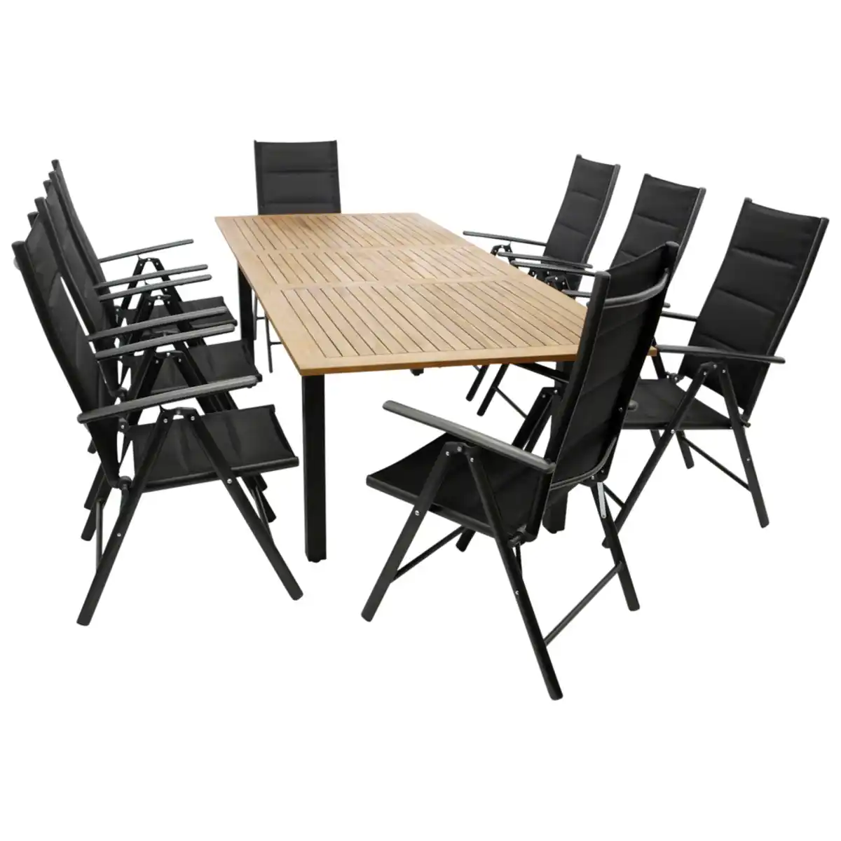 Bild 1 von Gartensitzgruppe 9-teilig mit Ausziehtisch aus Akazie