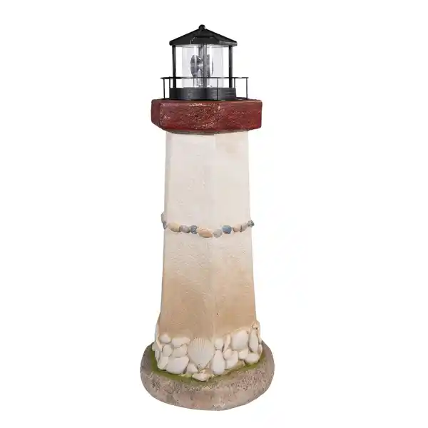 Bild 4 von Leuchtturm mit Solar-Rundum-Leuchte, rote Turmspitze