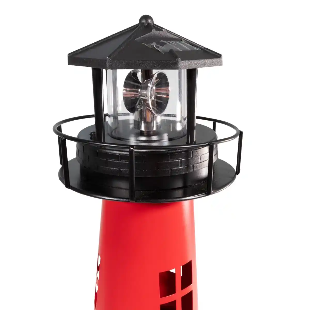 Bild 4 von Gartendeko Solar Leuchtturm mit rotierender LED-Beleuchtung 60 cm hoch