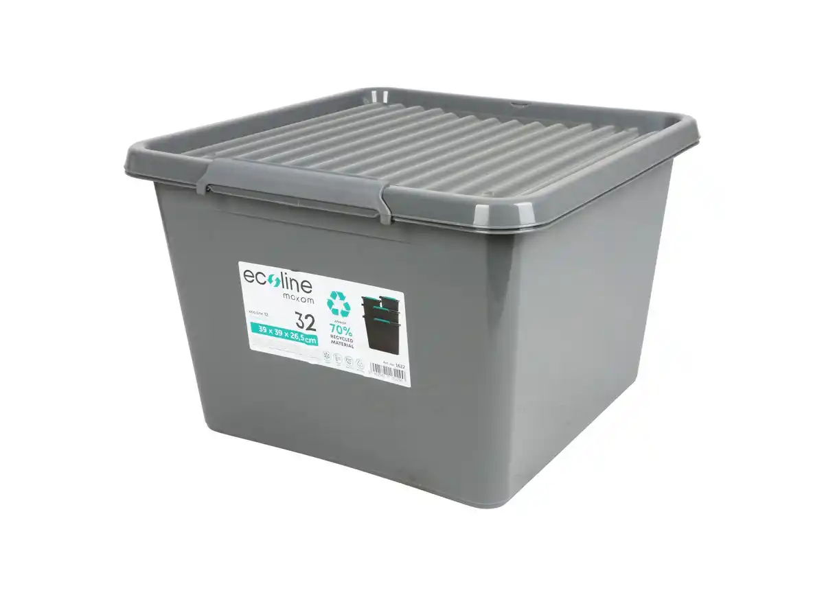 Bild 1 von Aufbewahrungsbox Recycled mit Deckel 32L Grau