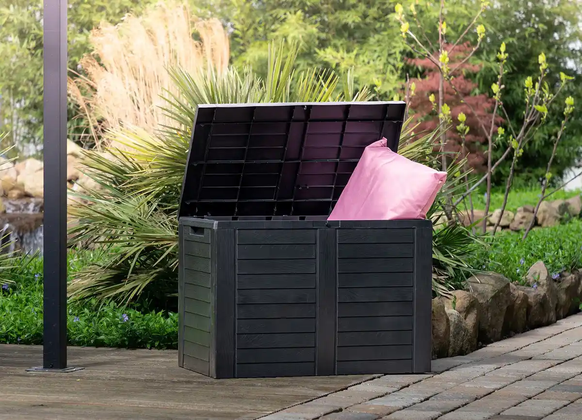 Bild 1 von Balkon-Truhe Stan in Holzoptik