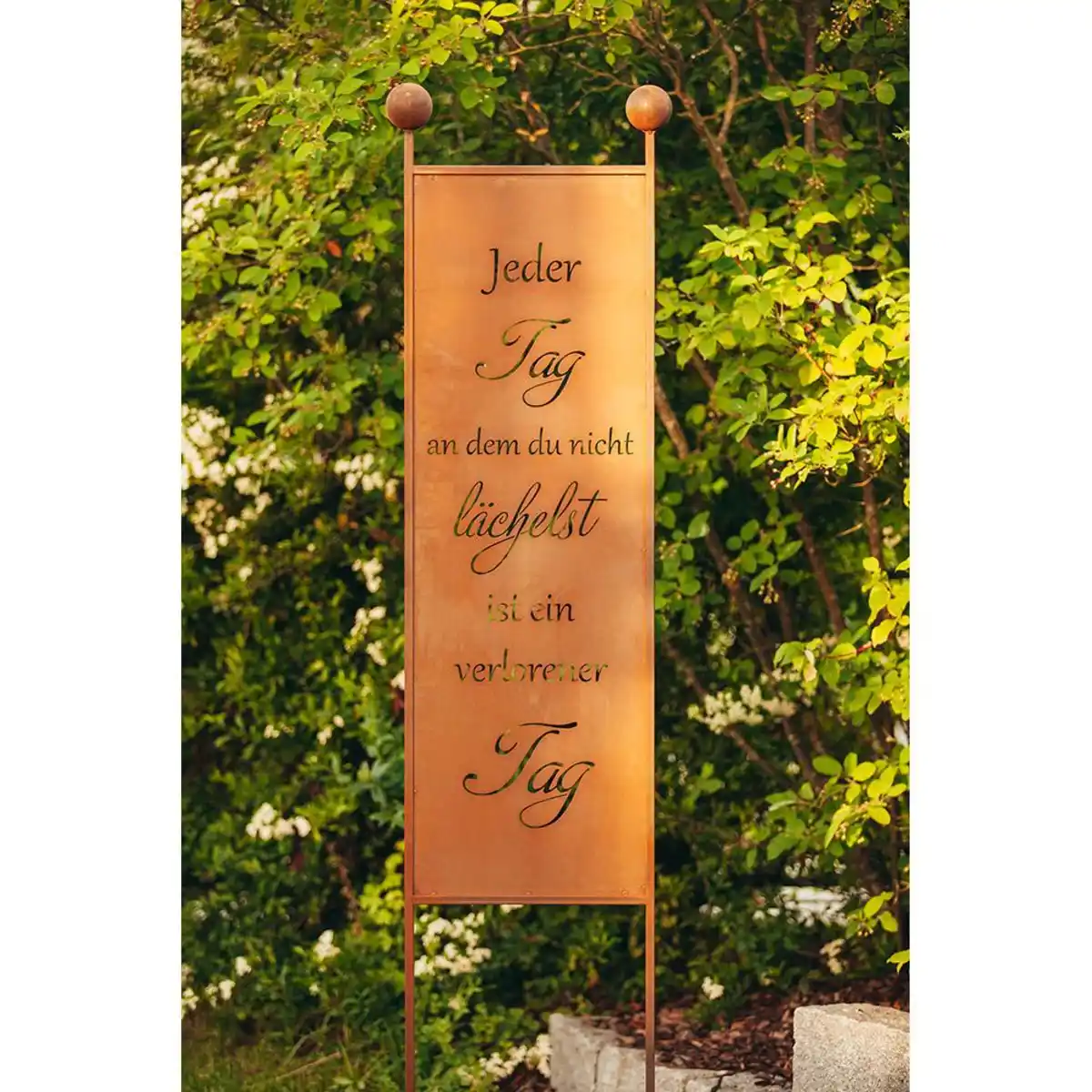 Bild 2 von Rost Gartenstecker Gartenschild