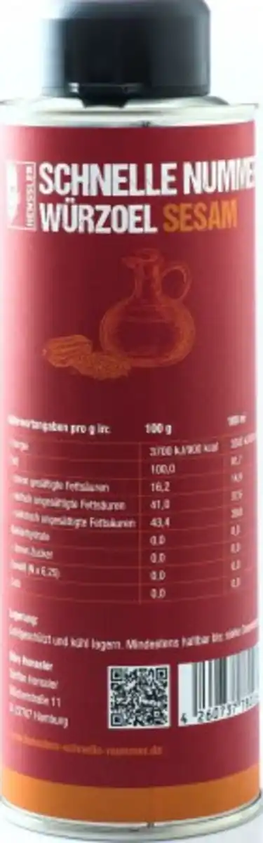 Bild 2 von Henssler Schnelle Nummer Würzöl Sesam, 250 ml