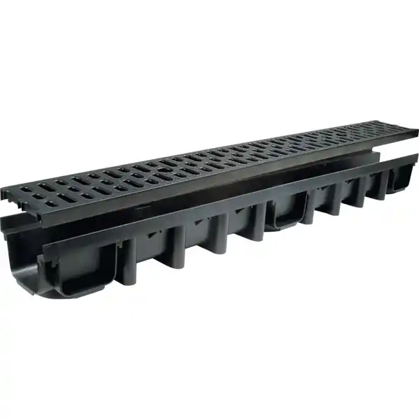 Bild 1 von Entwässerungsrinne A15 1000 x 98 mm Gitter schwarz
