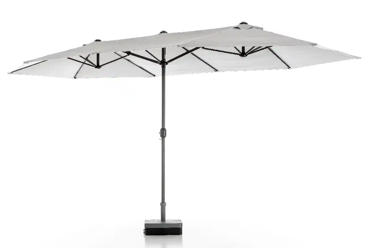 Bild 1 von XXL-Oval-Sonnenschirm, ca. 4,6 x 2,7 m- Grau