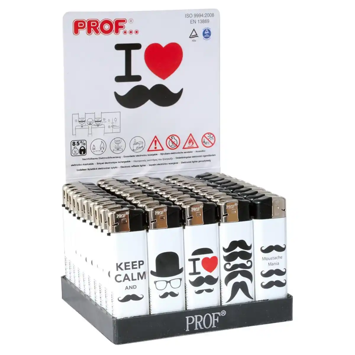 Bild 1 von Feuerzeug Motiv Moustaches