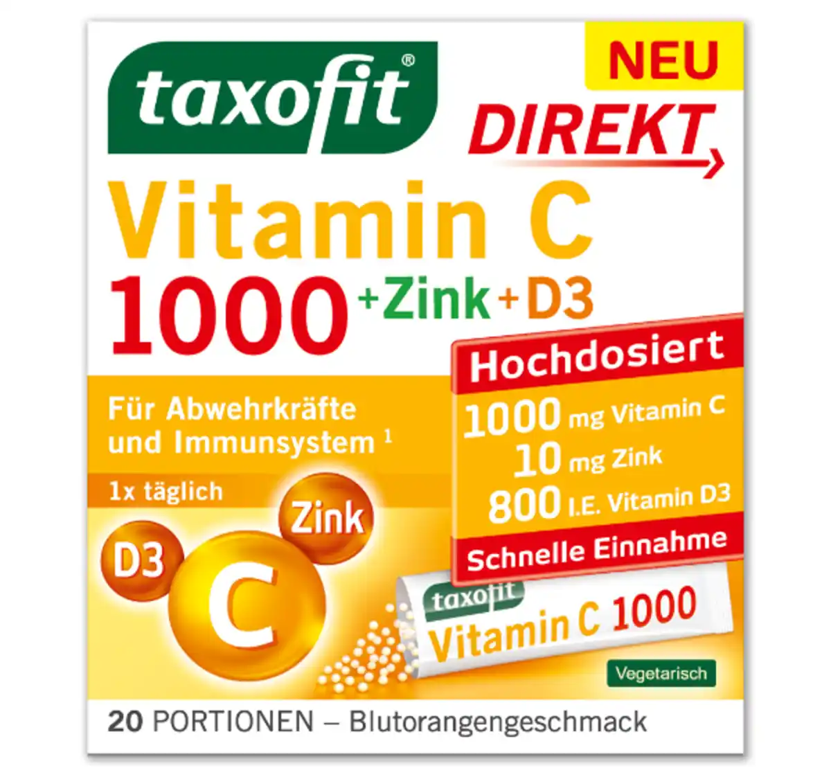 Bild 1 von TAXOFIT Vitamin C 1000*