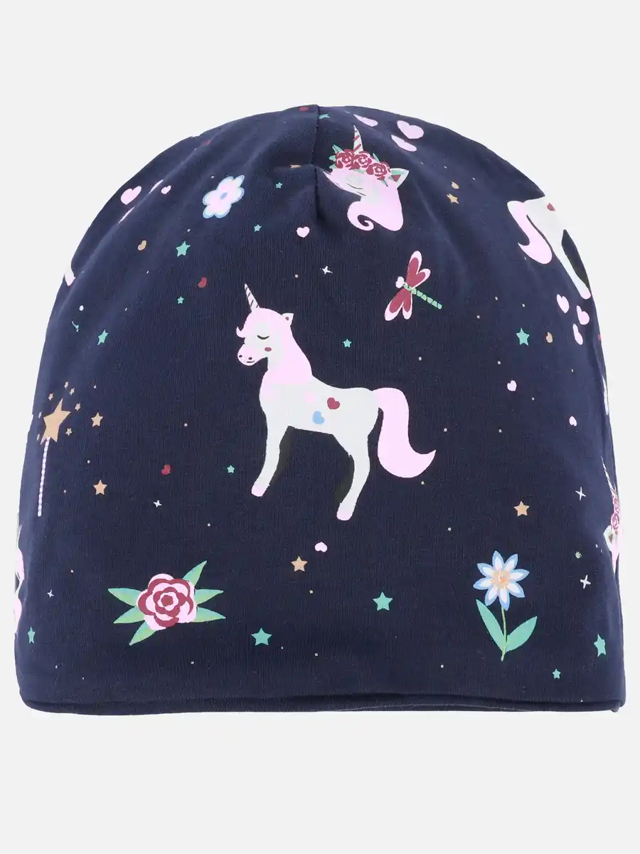 Bild 2 von Mädchen Mütze wendbar Marine