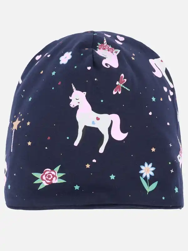 Bild 2 von Mädchen Mütze wendbar Marine