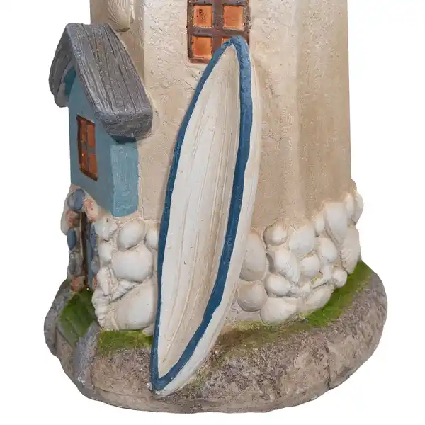 Bild 3 von Leuchtturm mit Solar-Rundum-Leuchte, rote Turmspitze