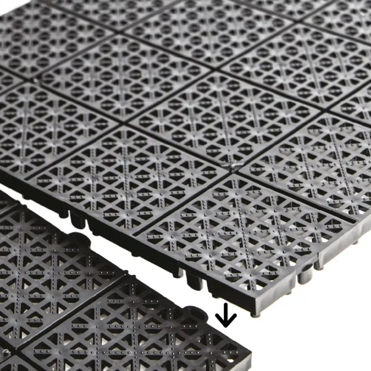 Bild 1 von Klick-Bodenfliesen-Set 11 Stück 30 x 30 x 1 cm Kunststoff