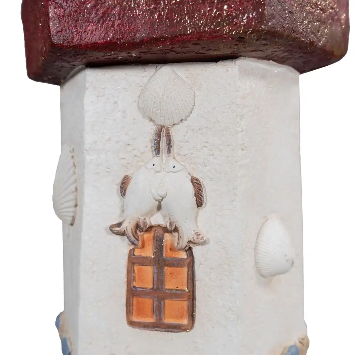 Bild 2 von Leuchtturm mit Solar-Rundum-Leuchte, rote Turmspitze