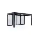 Bild 1 von SunElements Pergola 'SunCover Select 4.2' 10 m² 433 x 233 x 229 cm 10 mm Doppelstegplatten anthrazit-metallic
