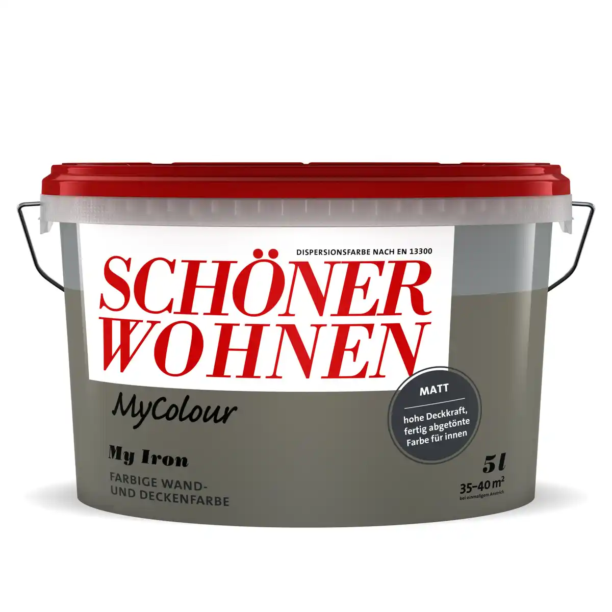 Bild 1 von Schöner Wohnen Farbe Wandfarbe my colour 'my iron' grau matt 5 l