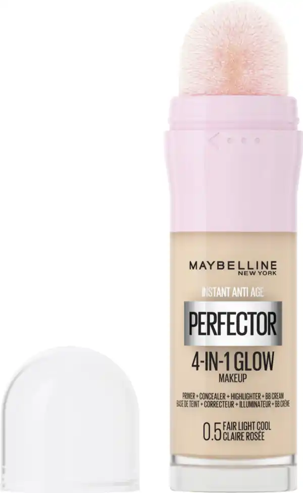 Bild 4 von Maybelline New York Foundation Instant Perfector Glow 4-in-1 Make-Up 0.5 Fair-Light Cool, 20 ml