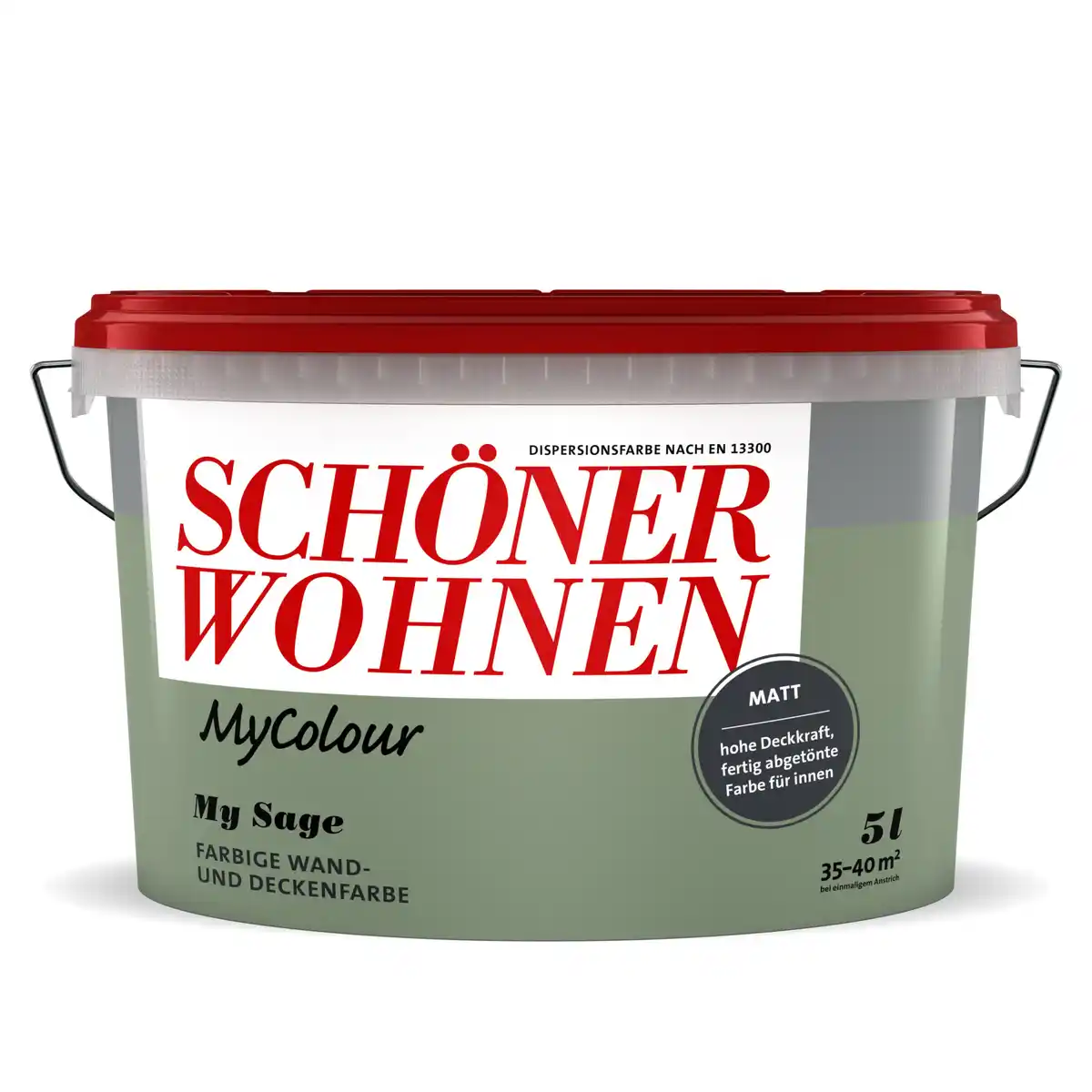 Bild 1 von Schöner Wohnen Farbe Wandfarbe my colour 'my sage' grün matt 5 l