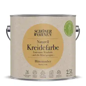 Schöner Wohnen Farbe Naturell Kreidefarbe 'Blütenzauber' gelb matt 2,5 l