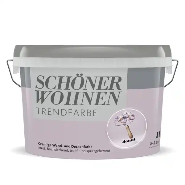 Bild 1 von Schöner Wohnen Farbe Trendfarbe 'Donut' lila matt 1 l