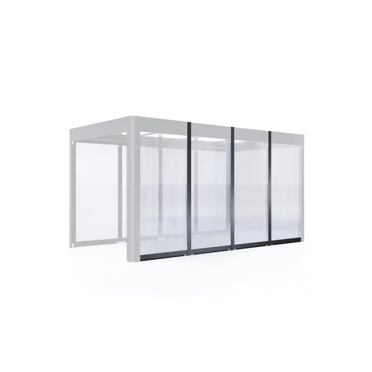 Bild 1 von SunElements Wandelement 4 m für SunCover Select 10 mm Doppelstegplatten