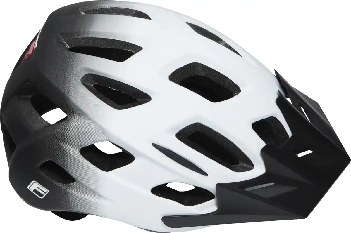 Bild 1 von IDEENWELT Fischer LED-Fahrradhelm Gr. L/XL schwarz-weiß