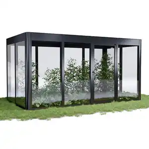 SunElements Gewächshaus 'SunGarden Infinity 4.2' 443 x 233 cm mit 6 mm Acrylglas anthrazit-metallic