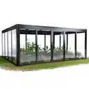 Bild 1 von SunElements Gewächshaus 'SunGarden Energy 5.4' 548 x 443 cm mit 6 mm Acrylglas Solardach anthrazit-metallic