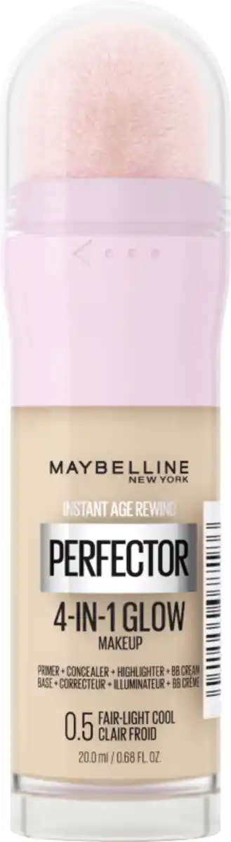 Bild 1 von Maybelline New York Foundation Instant Perfector Glow 4-in-1 Make-Up 0.5 Fair-Light Cool, 20 ml