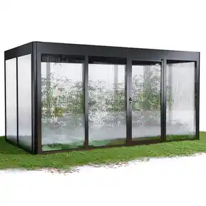 SunElements Gewächshaus 'SunGarden Select 4.2' 443 x 233 cm mit 10 mm Doppelstegplatten anthrazit-metallic