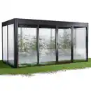 Bild 1 von SunElements Gewächshaus 'SunGarden Select 4.2' 443 x 233 cm mit 10 mm Doppelstegplatten anthrazit-metallic