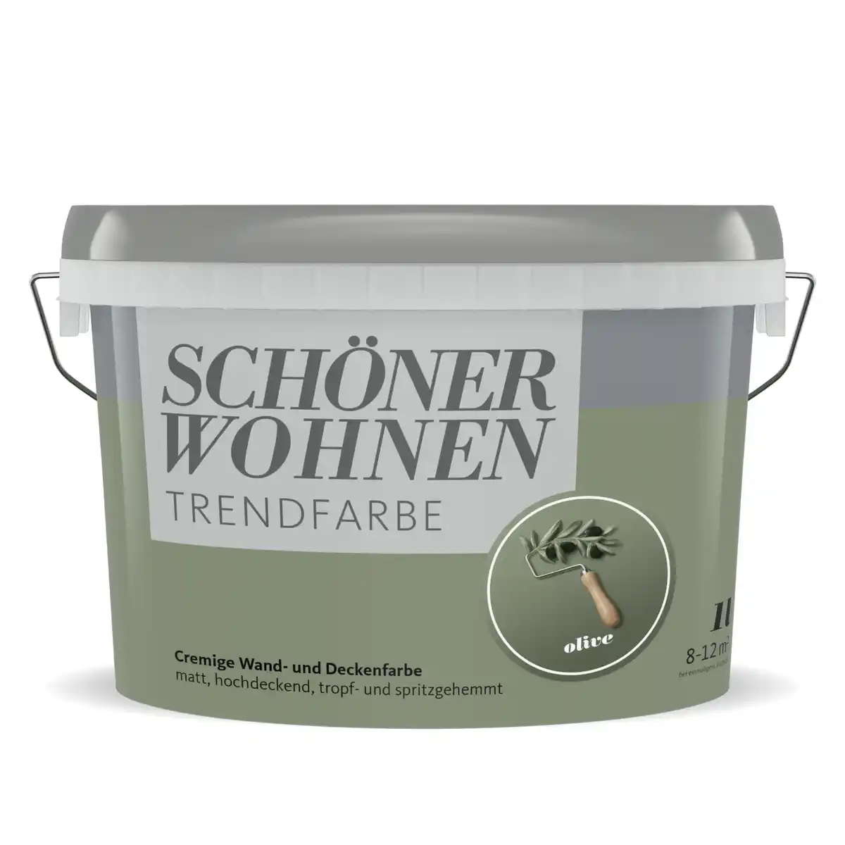 Bild 1 von Schöner Wohnen Farbe Trendfarbe 'Olive' grün matt 1 l