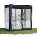 Bild 1 von SunElements Gewächshaus 'SunGarden Select 2.1' 233 x 128 cm mit 10 mm Doppelstegplatten anthrazit-metallic