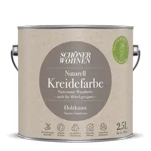 Schöner Wohnen Farbe Naturell Kreidefarbe 'Holzkunst' naturbraun matt 2,5 l