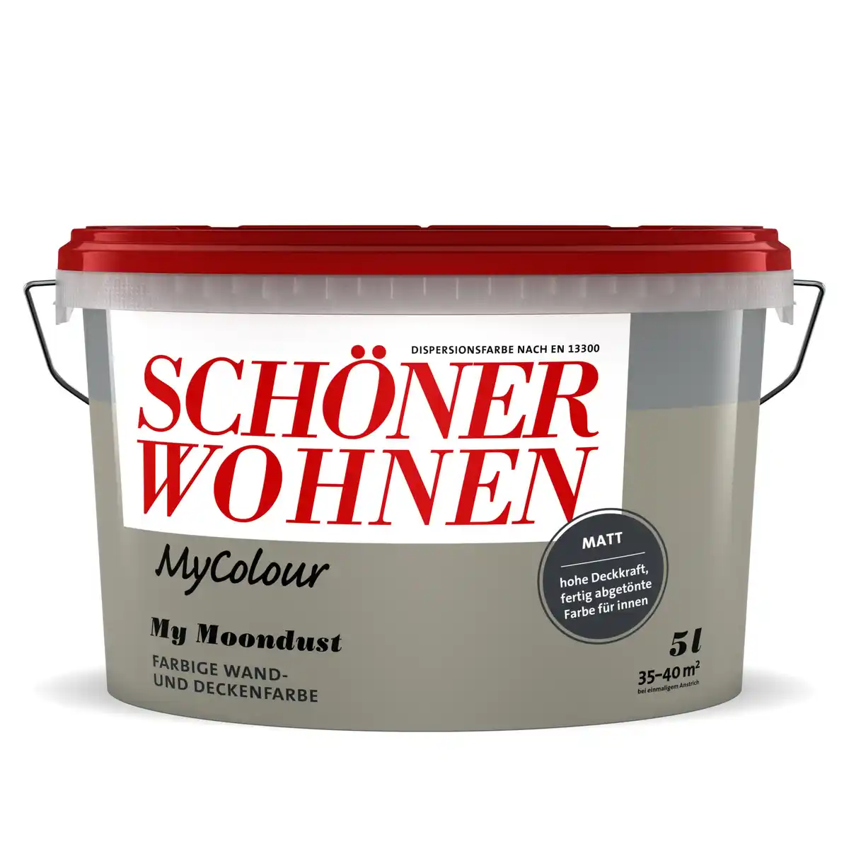 Bild 1 von Schöner Wohnen Farbe Wandfarbe my colour 'my moondust' hellgrau matt 5 l