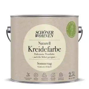 Schöner Wohnen Farbe Naturell Kreidefarbe 'Sommertag' hellgelb matt 2,5 l