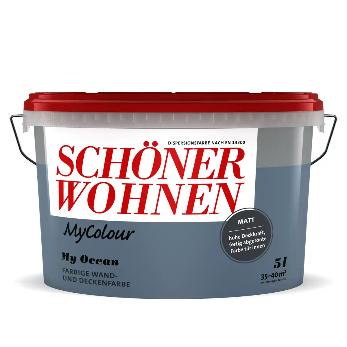 Bild 1 von Schöner Wohnen Farbe Wandfarbe my colour 'my ocean' blau matt 5 l