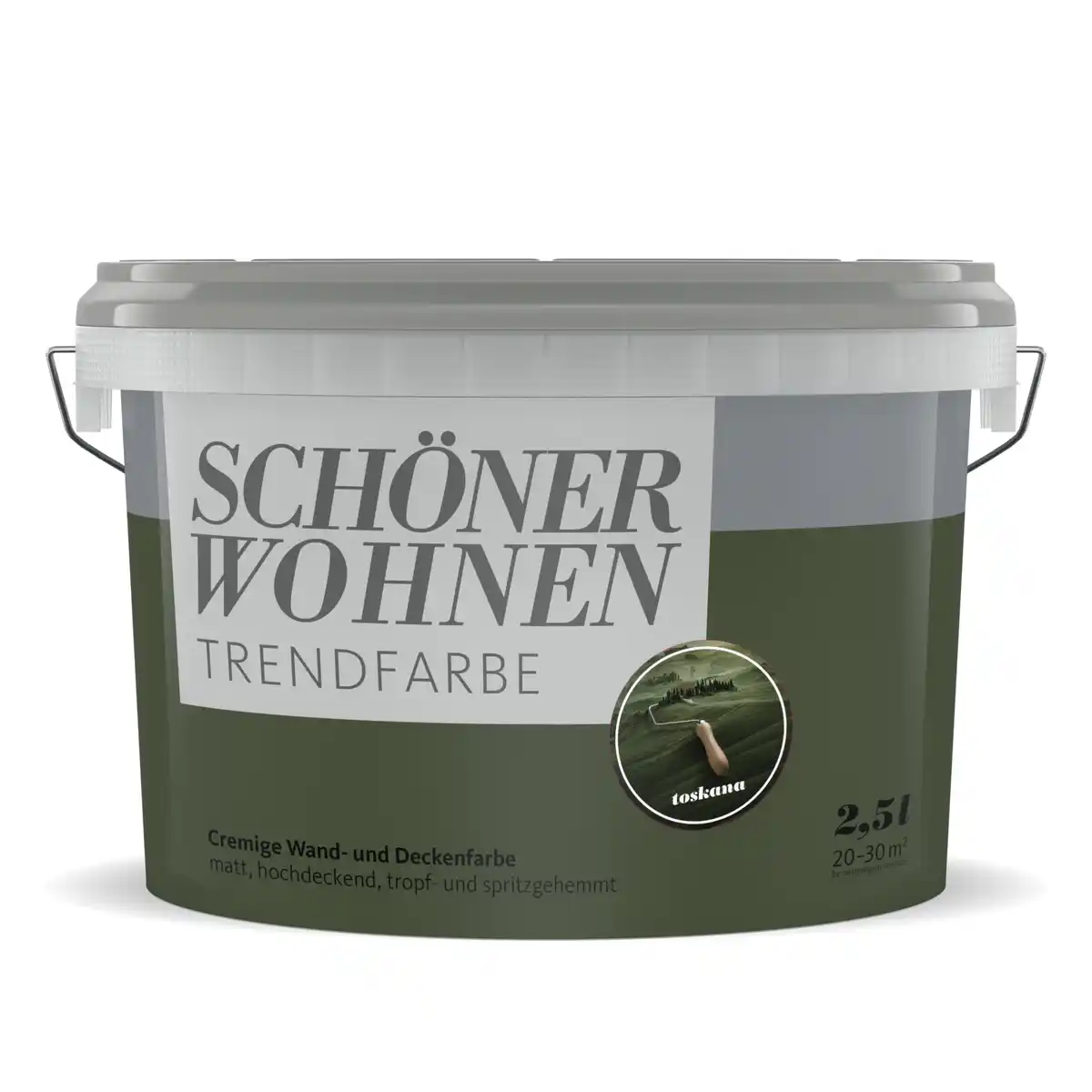 Bild 1 von Schöner Wohnen Farbe Trendfarbe 'Toskana' grün matt 2,5 l