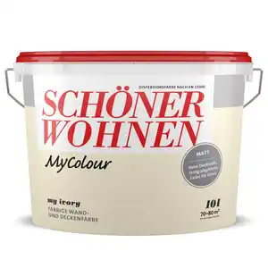 Schöner Wohnen Farbe Wandfarbe my colour 'my ivory' hellbeige matt 10 l