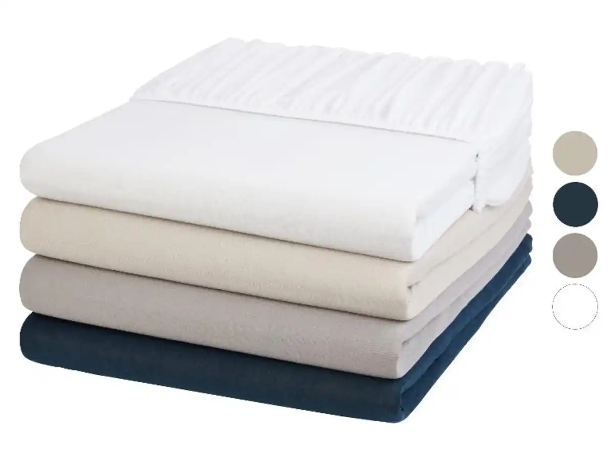 Bild 1 von LIVARNO home Jersey-Spannbettlaken-Set, 2 Stück, 100 x 200 cm