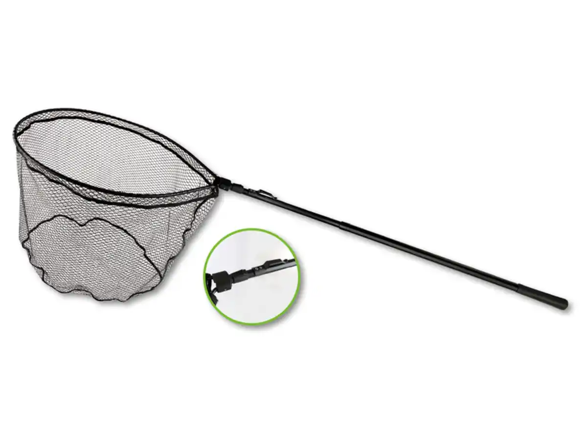 Bild 1 von PALADIN® Black Net Teleskop Kescher 2,10m gummiert