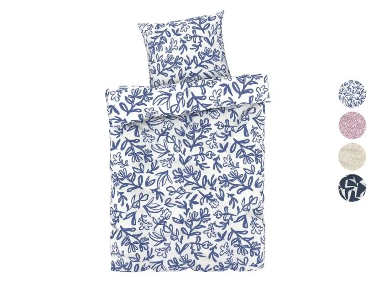 Bild 1 von LIVARNO home Renforcé-Bettwäsche-Set, 4-teilig, 135 x 200 cm