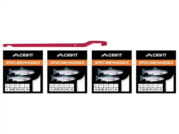 Bild 2 von CRIVIT Vorfachhaken-Set / Heringspaternoster-Set / Raubfisch-Stahlvorfach-Set
