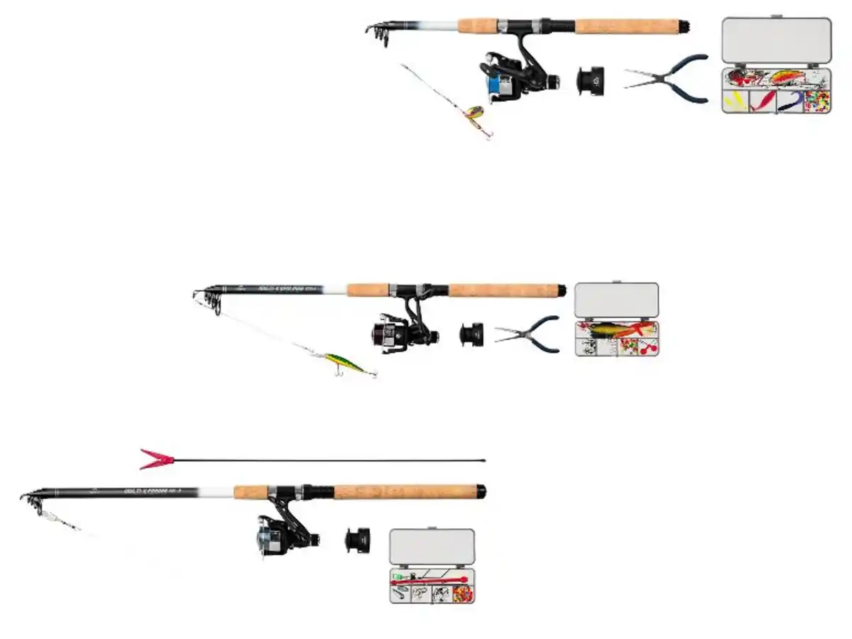 Bild 1 von CRIVIT Spinnangel-Set / Grundangel-/Feederangel-Set mit Tragetasche